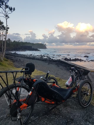 Atmosphère Péi vélo-couché activité musculaire douce loisirs sportifs ile de la Réunion